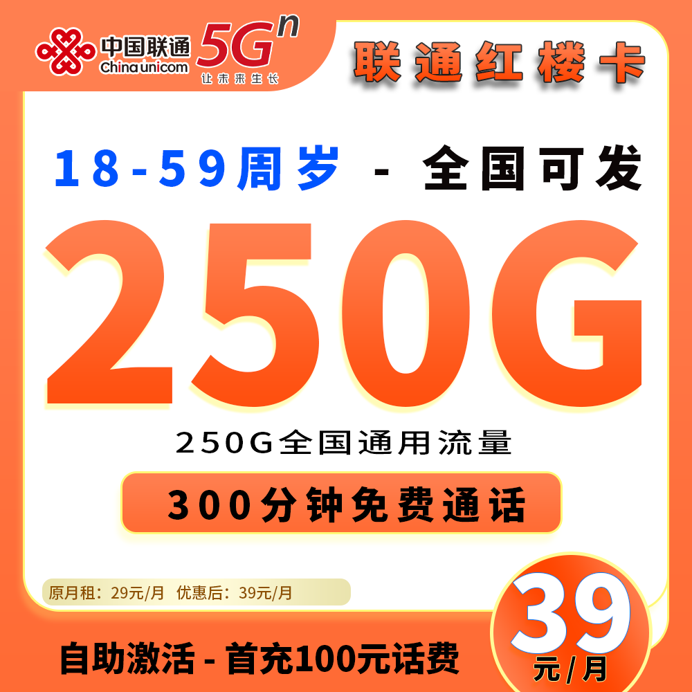 90622【联通红楼卡】