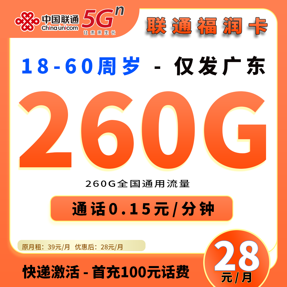 91674【联通福润卡】